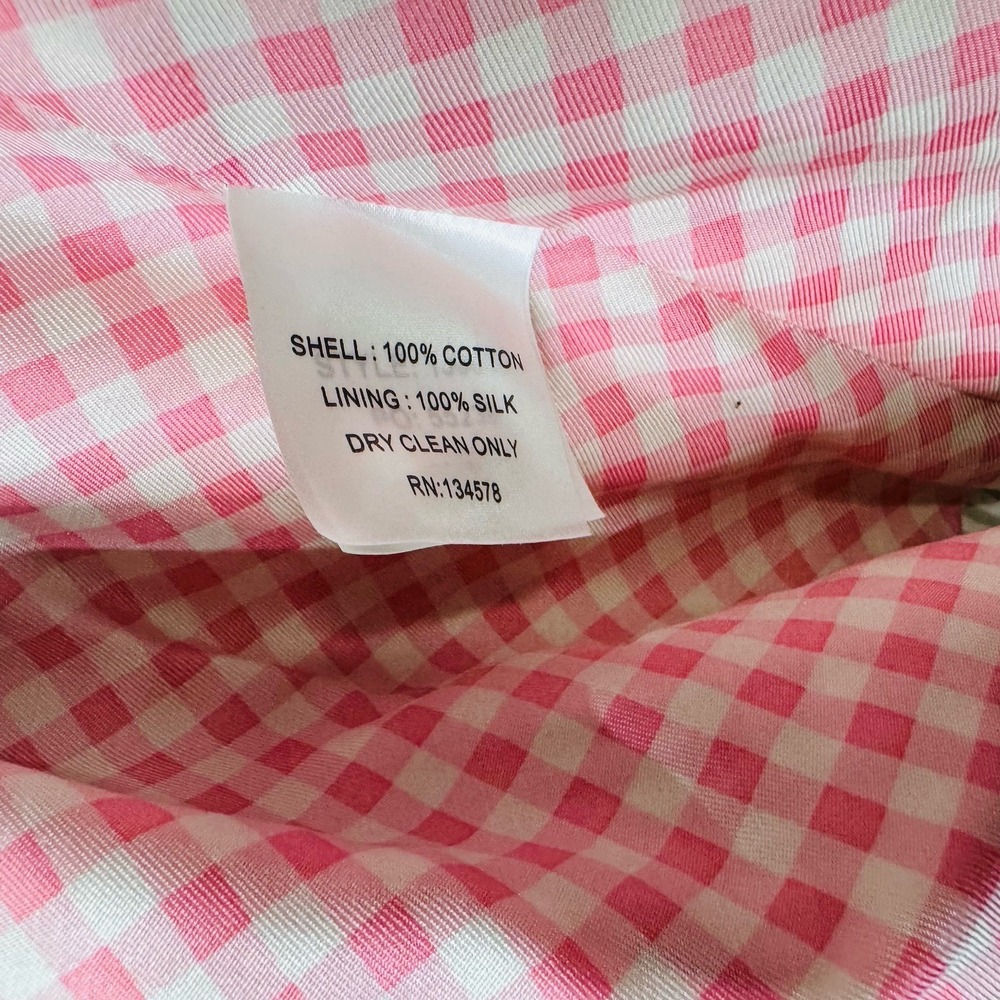 Vineyard Vines Seersucker Men Beige Cotton Blazer 44L Lining Pink Check Silk NWT - Picture 10 of 11